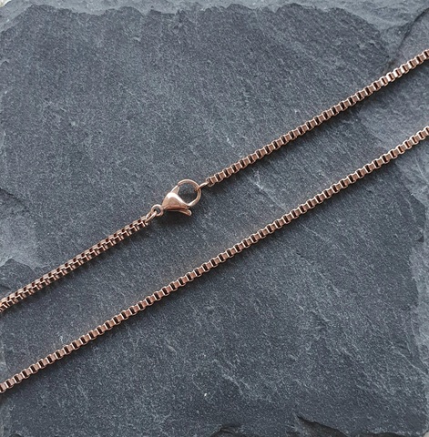 Kette Dice Rosegold 45cm