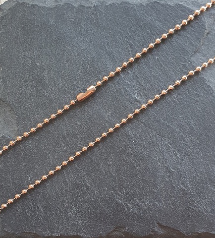 Kugelkette Rosegold 40cm