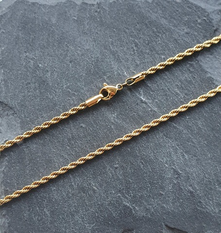 Kette Rope Gold 45 cm