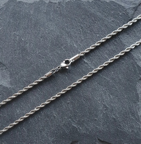 Kette Rope Silver 45 cm